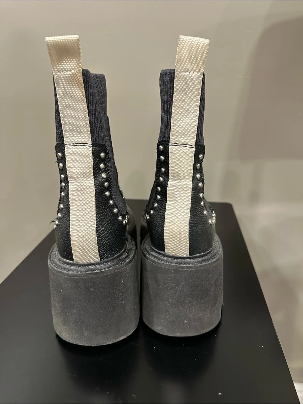 Womens dolce vita Black Studded Platform Chelsea Boots